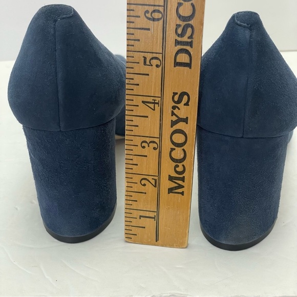 Marc Fisher Claire Navy Blue Suede Leather Pumps Size 11 - Picture 8 of 10